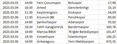 Turkey - 1. Lig